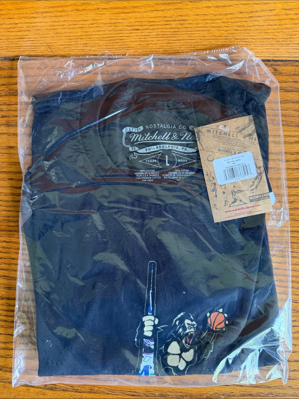 Mitchell & Ness Black Kids Tee with Colorful Sports NBA Graphic
